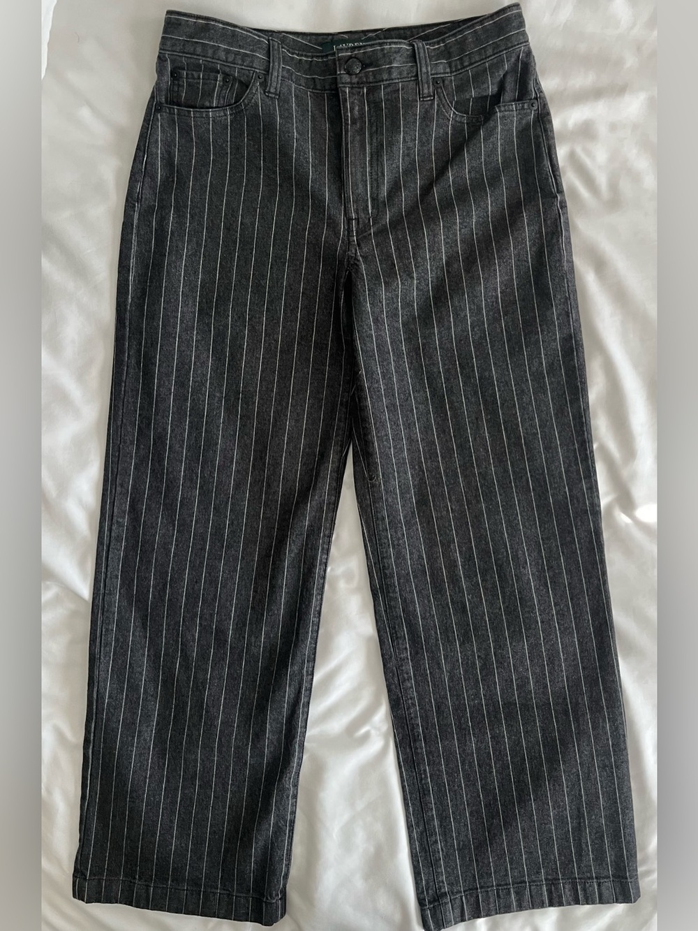 Lauren Ralph Lauren Black Pinstripe Jeans